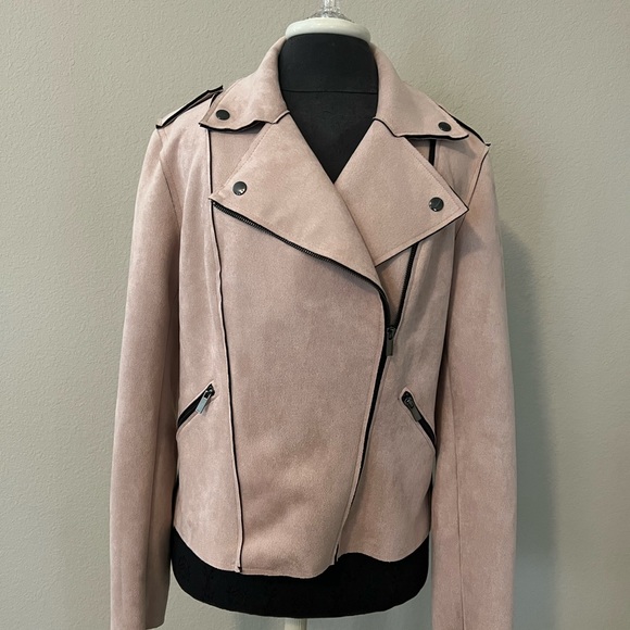 NWT-KUT Faux Suede Jacket-Large - Picture 1 of 3